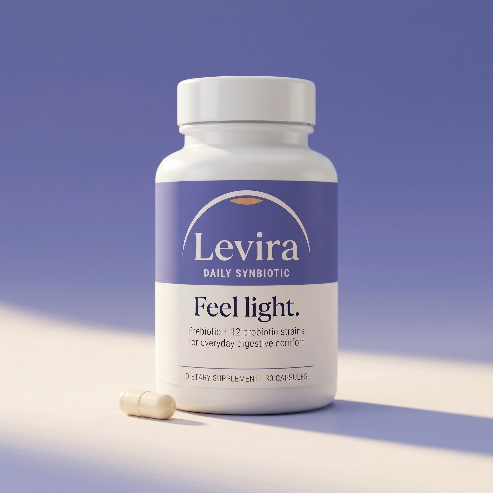 Levira Daily Synbiotic - 12 Probiotic Strains + Prebiotic